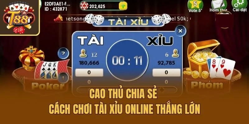 Cao thủ chia sẻ cách chơi tài xỉu online thắng lớn